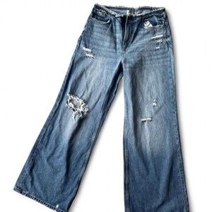 Arizona Jean Company Blue Distressed Boyfriend Jeans